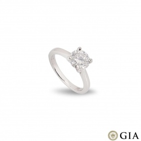Platinum Round Brilliant Cut Diamond Ring 1.80ct H/SI1 XXX Platinum Round Brilliant Cut Diamond Ring 1.80ct H/SI1 XXX